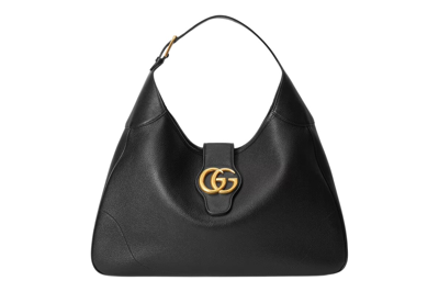 Pre-owned Gucci Aphrodite Large Shoulder Bag Black