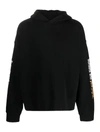 PALM ANGELS SUNSETS HOODY BLACK WHITE