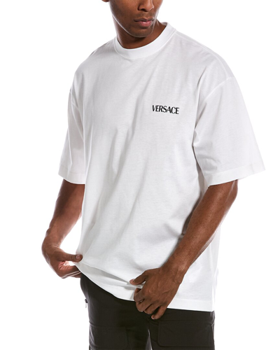 Versace T-shirt With Logo In White