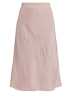 Atm Anthony Thomas Melillo Bias-cut Midi Silk Skirt In Pink Lilac