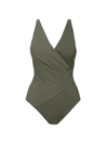 Gottex Swimwear Women's Ruched One-piece Swimsuit In Olive