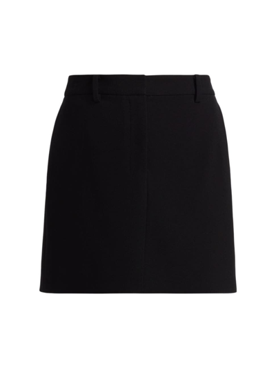Theory Women's Trouser-front Miniskirt In Black