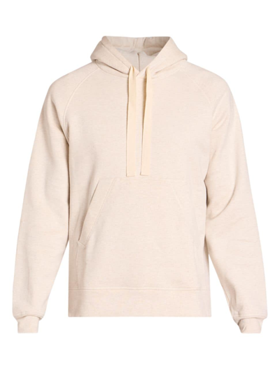 Officine Generale Octave French Cotton-terry Hoodie In Heather Beige