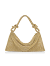 Cult Gaia Hera Nano Knotted Embellished Shoulder Bag In Sand Dollar