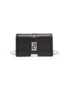 Versace Greca Goddess Leather Chain Wallet In Black-pal