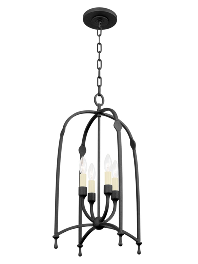 Troy Lighting Rhett 4-light Lantern In Black Iron