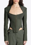 DION LEE ARCH BUSTIER TAILORED JACKET