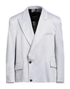 Federico Cina Man Suit Jacket Light Grey Size S Polyester In Grey