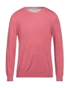 Altea Man Sweater Coral Size Xl Cotton In Red