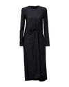 TONELLO TONELLO WOMAN MIDI DRESS MIDNIGHT BLUE SIZE 6 VISCOSE