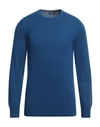 Drumohr Man Sweater Blue Size 48 Cashmere