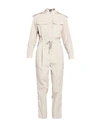 Lorena Antoniazzi Woman Jumpsuit Beige Size 6 Cotton, Polyester, Viscose