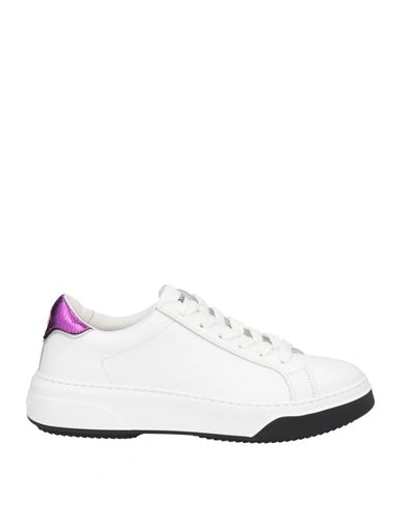Dsquared2 Woman Sneakers Magenta Size 7 Calfskin
