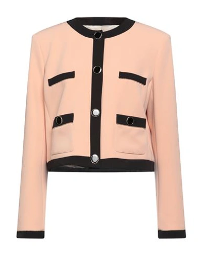 Anna Molinari Woman Blazer Blush Size 2 Polyester, Elastane In Pink