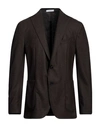 Boglioli Man Suit Jacket Cocoa Size 40 Virgin Wool In Brown