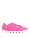 Swims Woman Sneakers Fuchsia Size 8 Textile Fibers In Pink