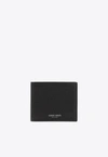 Giorgio Armani Grained-textured Leather Wallet In Black