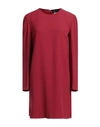 Sportmax Code Woman Mini Dress Burgundy Size 8 Acetate, Viscose In Red
