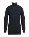 Drumohr Man Turtleneck Navy Blue Size 40 Merino Wool