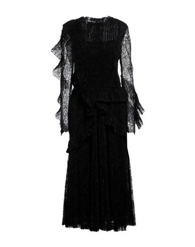 Ermanno Scervino Woman Maxi Dress Black Size 4 Silk, Polyamide