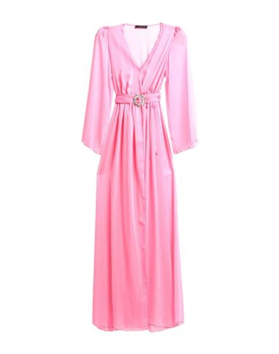 Twenty Four Haitch Woman Long Dress Pink Size 6 Polyester