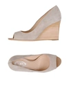 Tod's Woman Pumps Light Grey Size 5 Leather