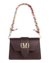 Marc Ellis Woman Handbag Dark Purple Size - Soft Leather