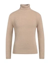 Stilosophy Man Turtleneck Sand Size Xxl Acrylic, Wool, Polyamide, Elastane In Beige