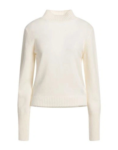 Federica Tosi Woman Turtleneck Ivory Size 4 Virgin Wool, Cashmere In White