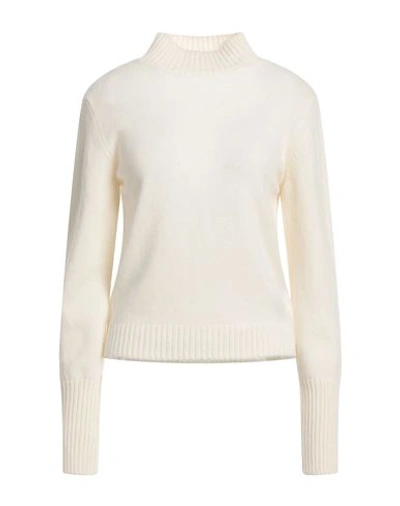 Federica Tosi Woman Turtleneck Ivory Size 2 Virgin Wool, Cashmere In White