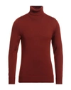 DRUMOHR DRUMOHR MAN TURTLENECK BRICK RED SIZE 46 MERINO WOOL