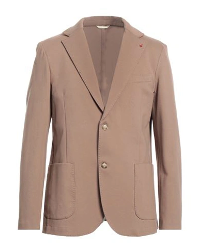 At.p.co At. P.co Man Suit Jacket Light Brown Size 42 Viscose, Polyamide, Elastane In Beige