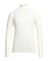 +39 Masq Man Turtleneck Off White Size 42 Merino Wool