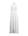 VANESSA COCCHIARO VANESSA COCCHIARO WOMAN MAXI DRESS OFF WHITE SIZE 8 ACETATE, VISCOSE