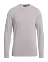Drumohr Man Sweater Light Grey Size 48 Cashmere In Grey