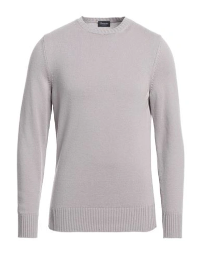 Drumohr Man Sweater Light Grey Size 48 Cashmere