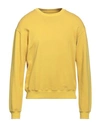 Beaucoup .., Man Sweatshirt Ocher Size M Cotton In Yellow