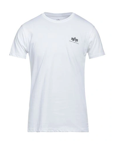 Alpha Industries Man T-shirt White Size Xxl Cotton In White