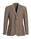 Grey Daniele Alessandrini Man Blazer Brown Size 38 Polyester, Viscose, Elastane