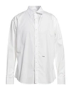 Dsquared2 Man Shirt White Size 46 Cotton In White