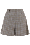 Brunello Cucinelli Skort With Houndstooth Motif In Multicolor