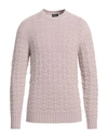 Drumohr Man Sweater Light Pink Size 46 Cashmere