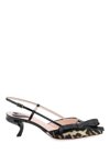 Roger Vivier Leopard Print Virgule Slingback Pumps Low In Multicolor