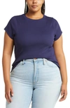 Madewell Brightside T-shirt In Fresh Blueberry