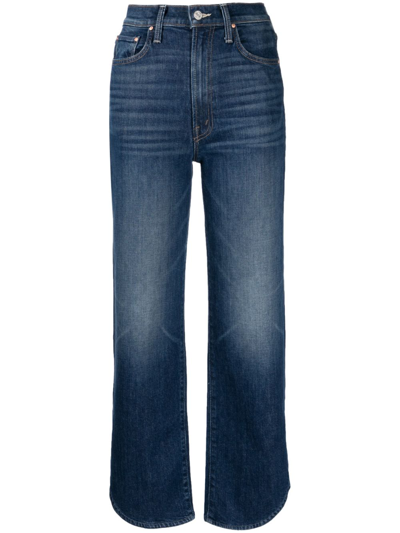 Mother The Rambler High-rise Straight-leg Jeans In Blue