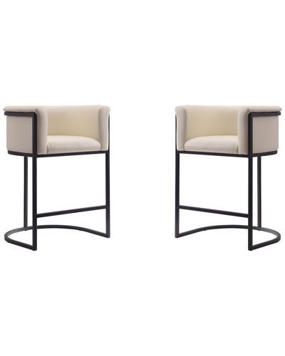 Manhattan Comfort Set Of 2 Cosmopolitan Counter Stools
