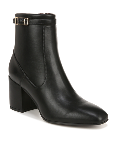 Franco Sarto Tribute Booties In Black Faux Leather