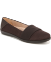 Lifestride Naomi Flat In Brown Fabric