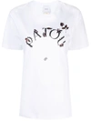 Patou Floral Logo-print T-shirt In White