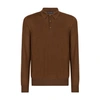 Dolce & Gabbana Extra-fine Cashmere Polo-shirt In Dark_brown_2